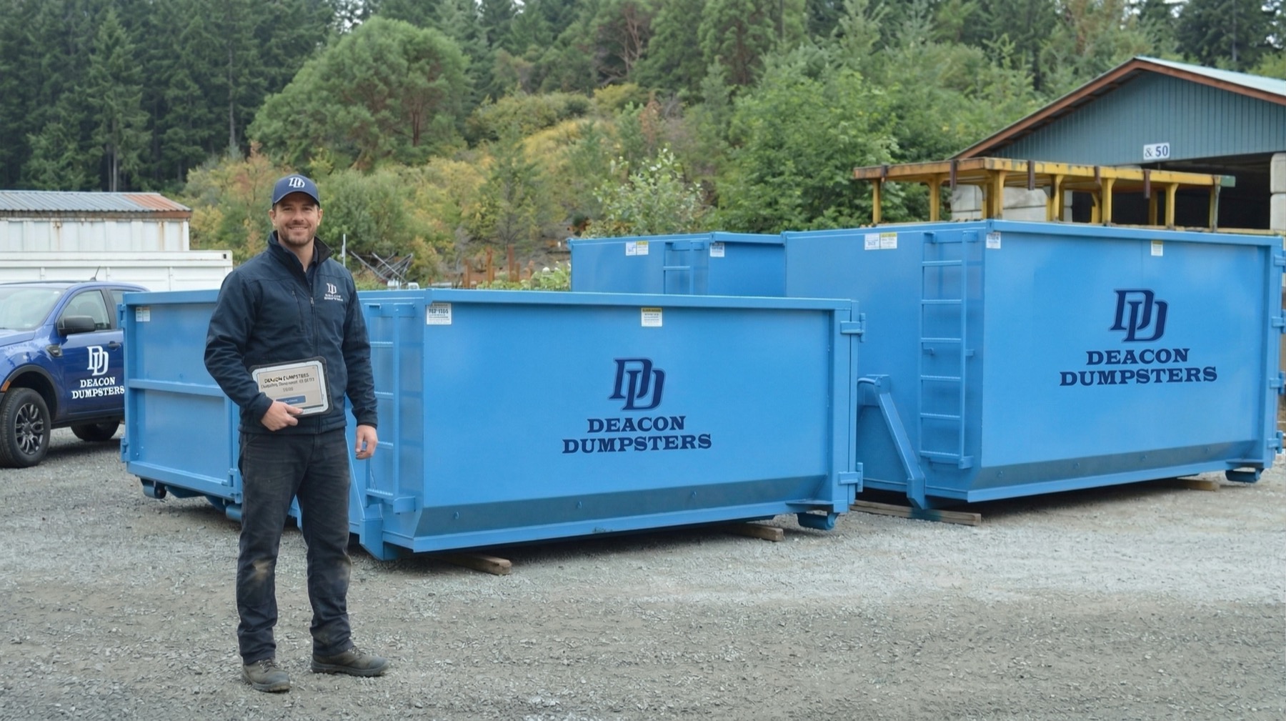 Deacon Dumpsters roll-off delivery in Greenville, South Carolina
